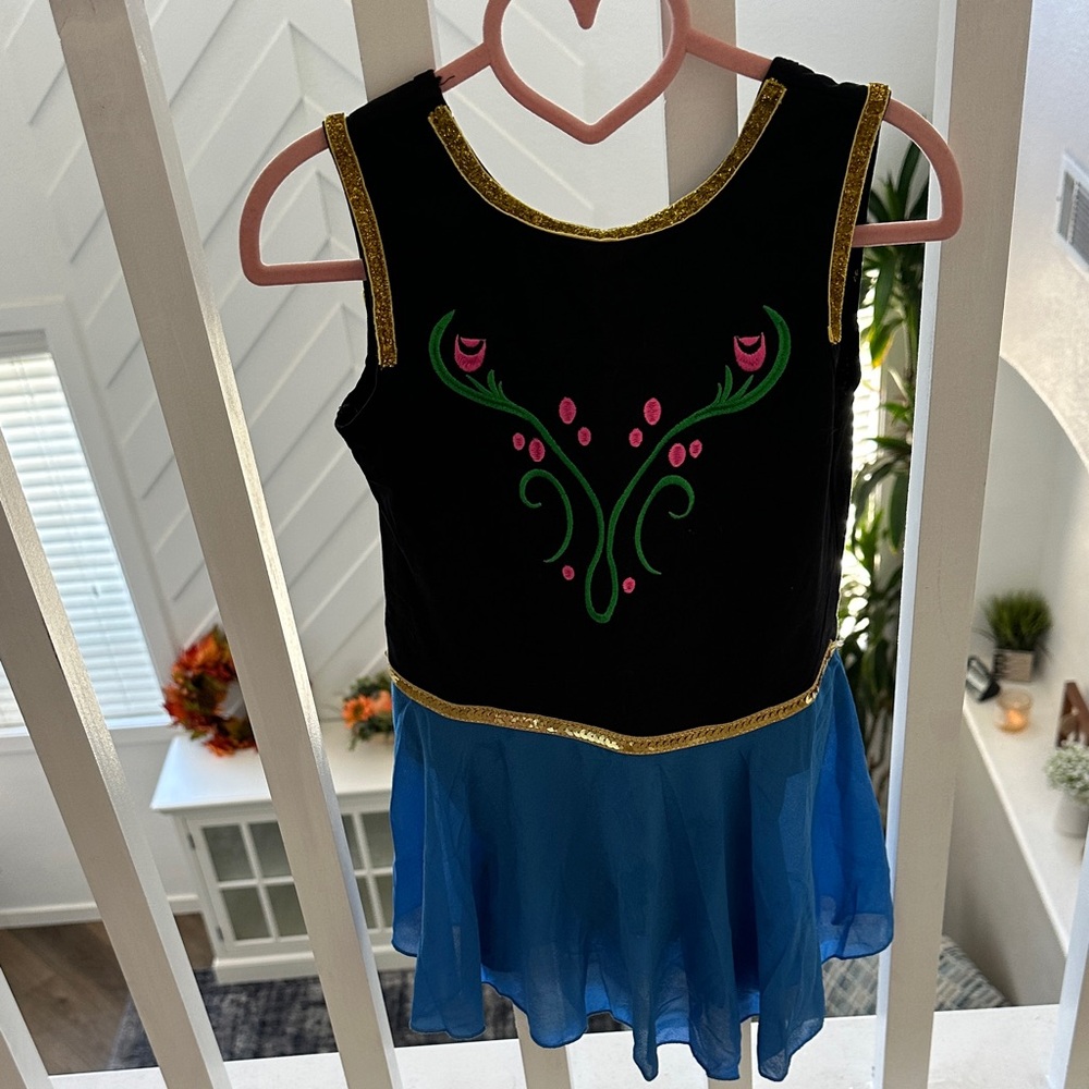 Frozen dance leotard  Dress - Black and Blue
